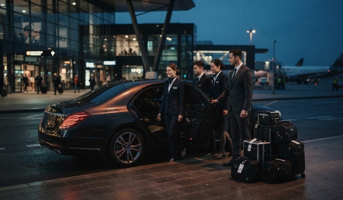Airline Crew Transportation at Prague Airport: Booking and Timing